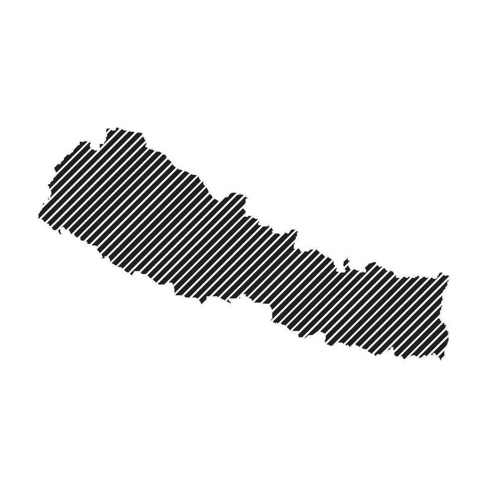 Nepal Map Icon vector