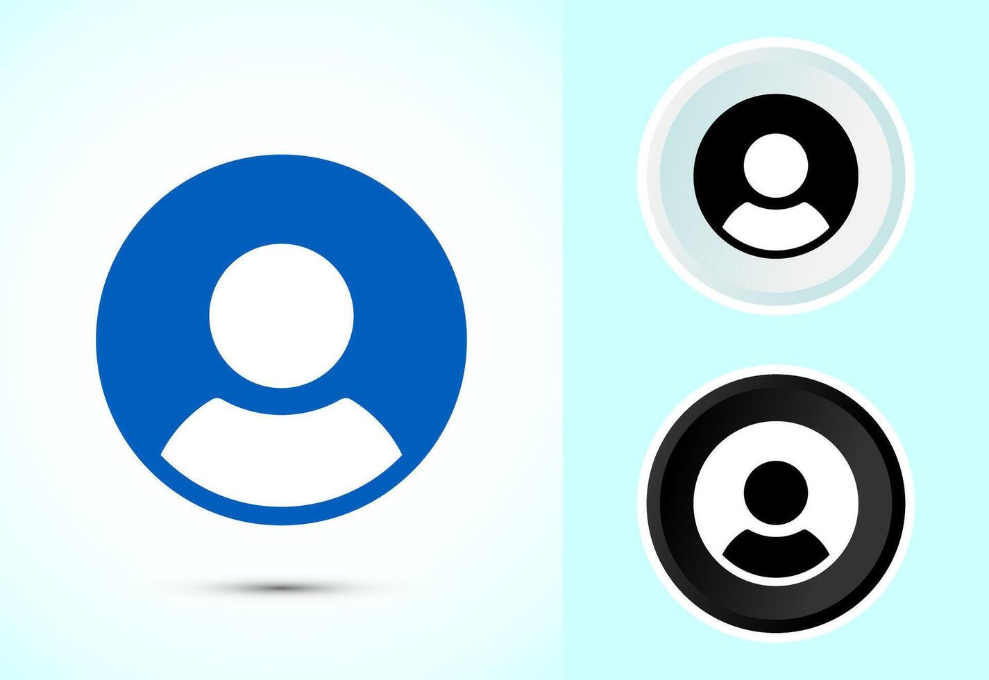 User profile icon design, User profile avatar vector