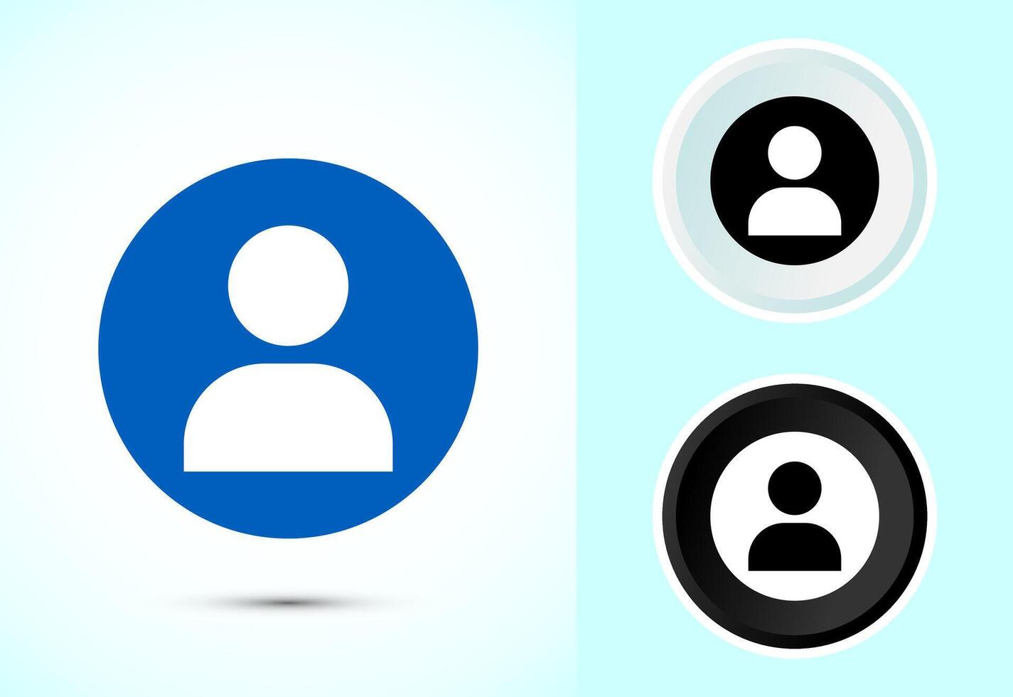 User profile icon design vector