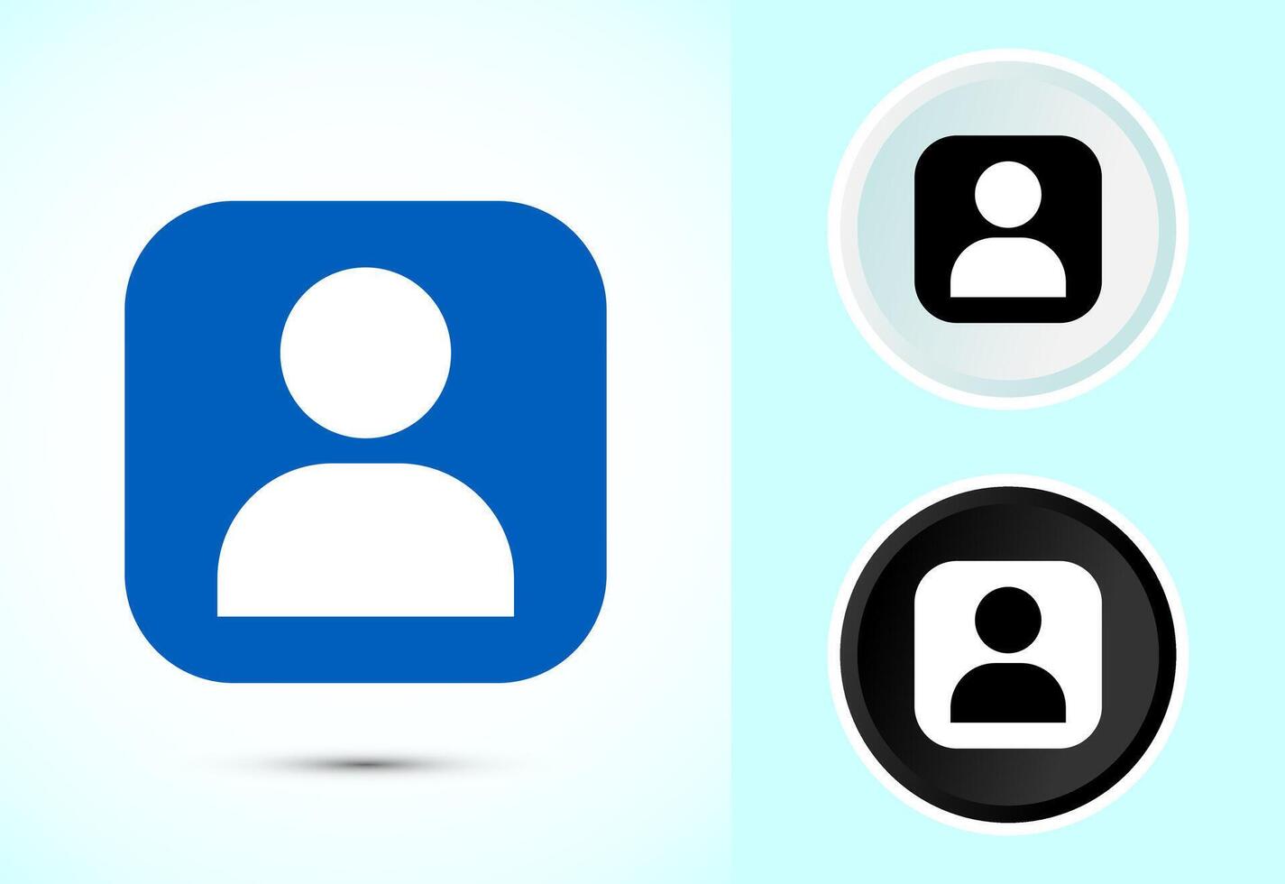 User profile avatar design vector