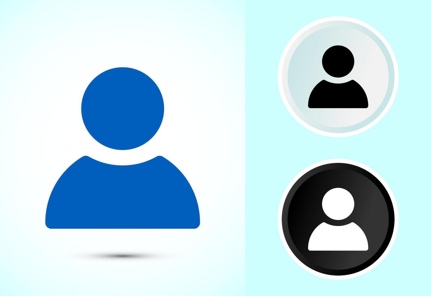 User profile icon, User profile avatar vector