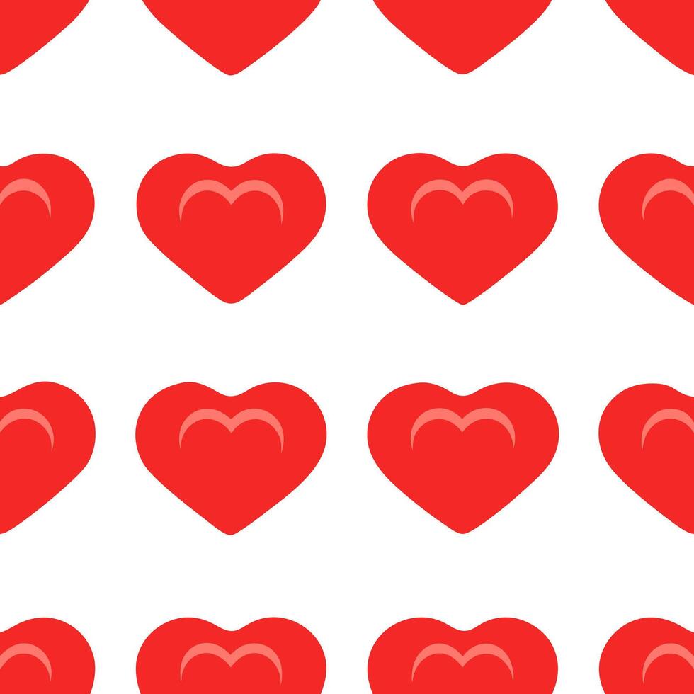 heart shape valentine day seamless pattern art illustration vector