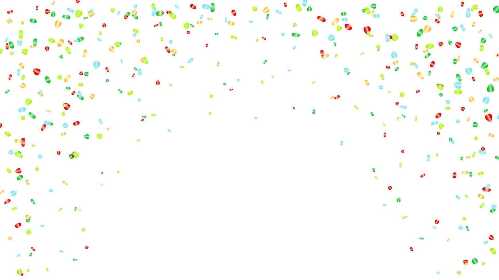 Falling shiny confetti glitter elements design for Christmas party color concept vector