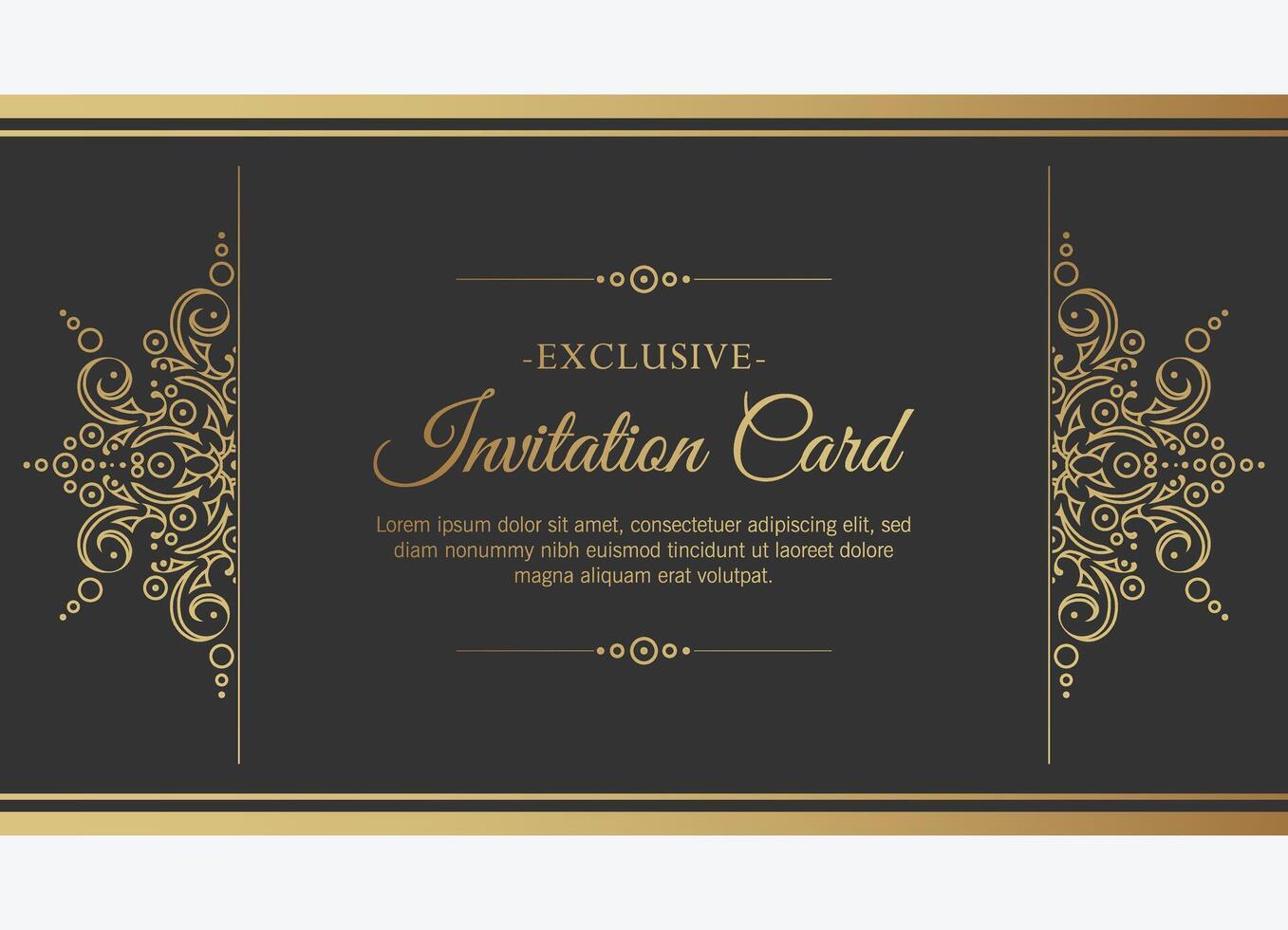 luxury invitation background style ornamental pattern vector
