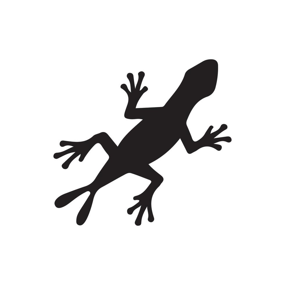Flat lizard icons set. Universal lizard icons to use for web and mobile UI, set of basic lizard elements isolated illustration vector