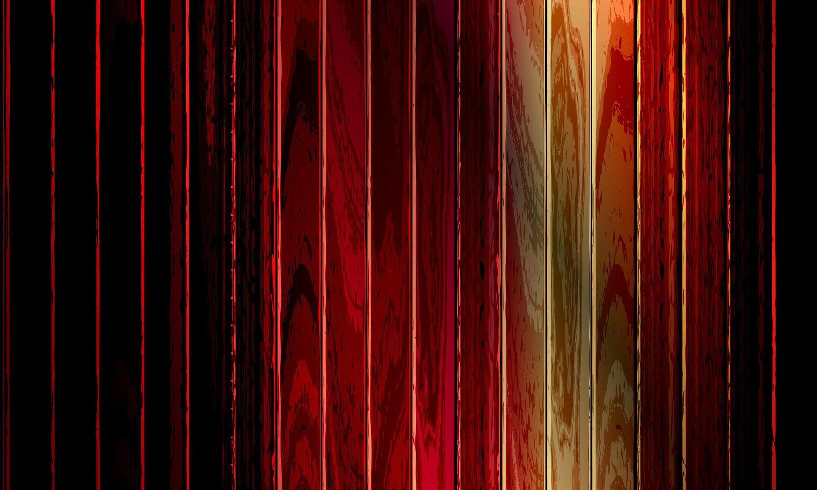 Natural dark wooden background. old wood texture. red burn surface. vector