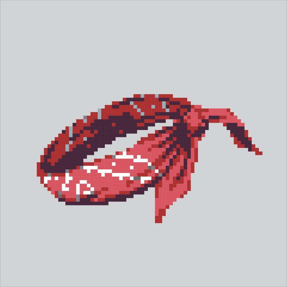 Pixel art illustration Hip Hop Bandana. Pixelated Bandana Scarf. Hip Hop Bandana Buff Scarf Mask icon pixelated for the pixel art game and icon for website and game. old school retro. vector