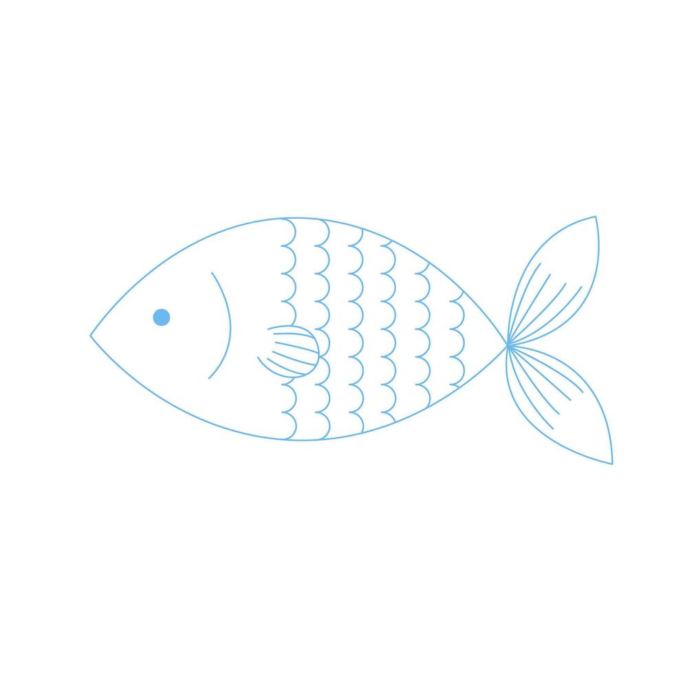 Christian Fish Symbol Illustration vector