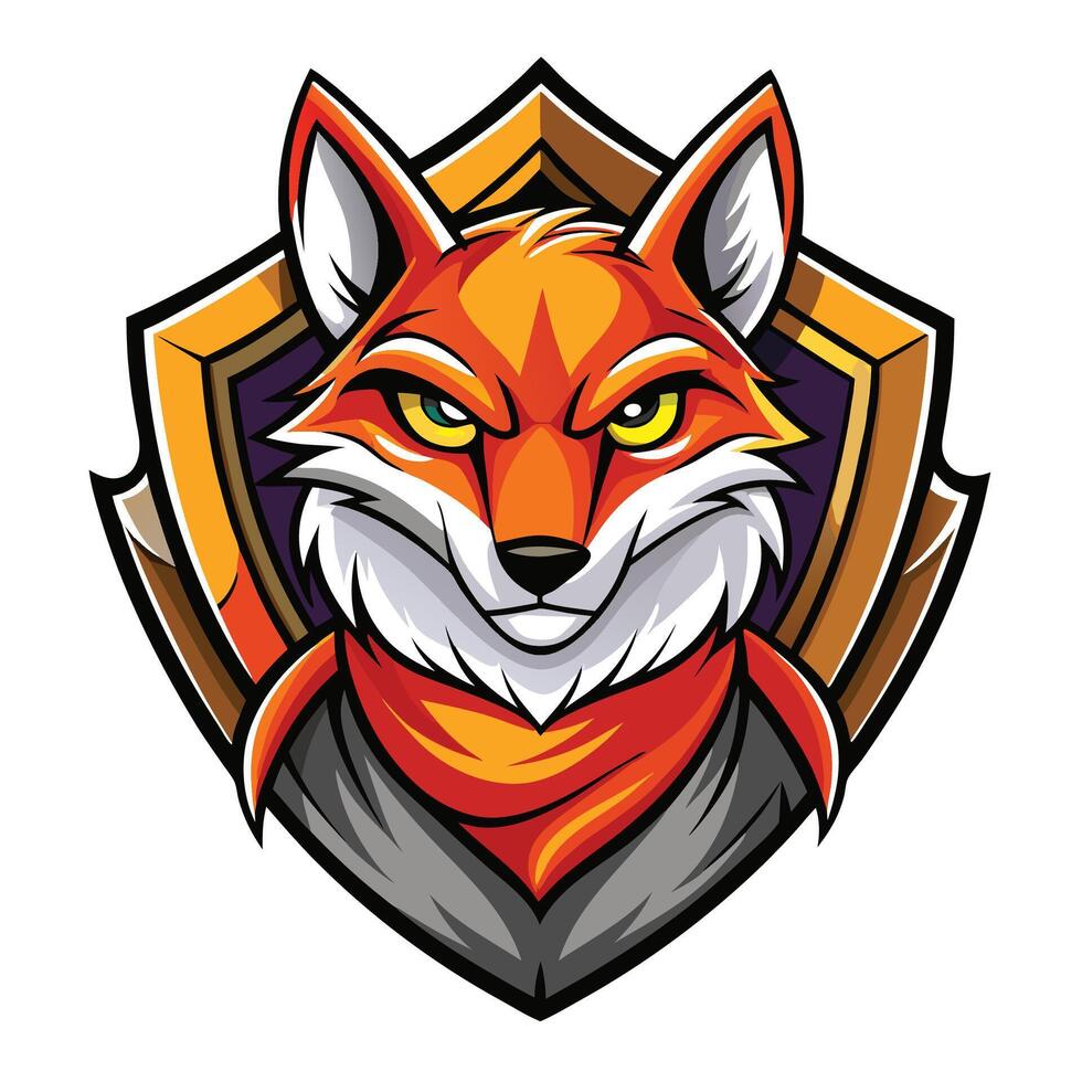 fox mascot mascot logo design vector