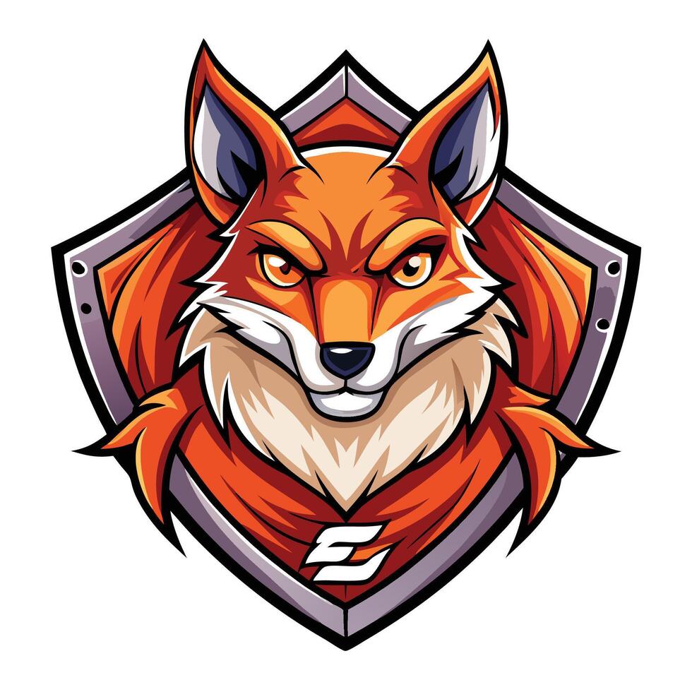 the fox logo for a team vector