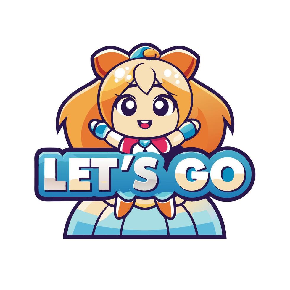 let's go logo vector