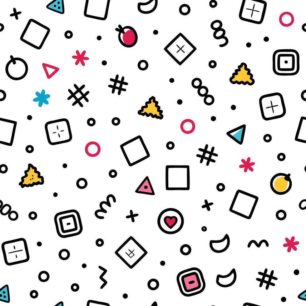 a colorful pattern with geometric shapes and shapes vector