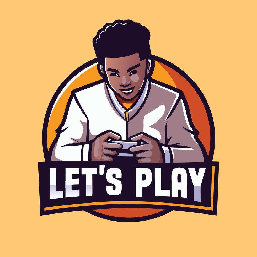 a man playing a game vector