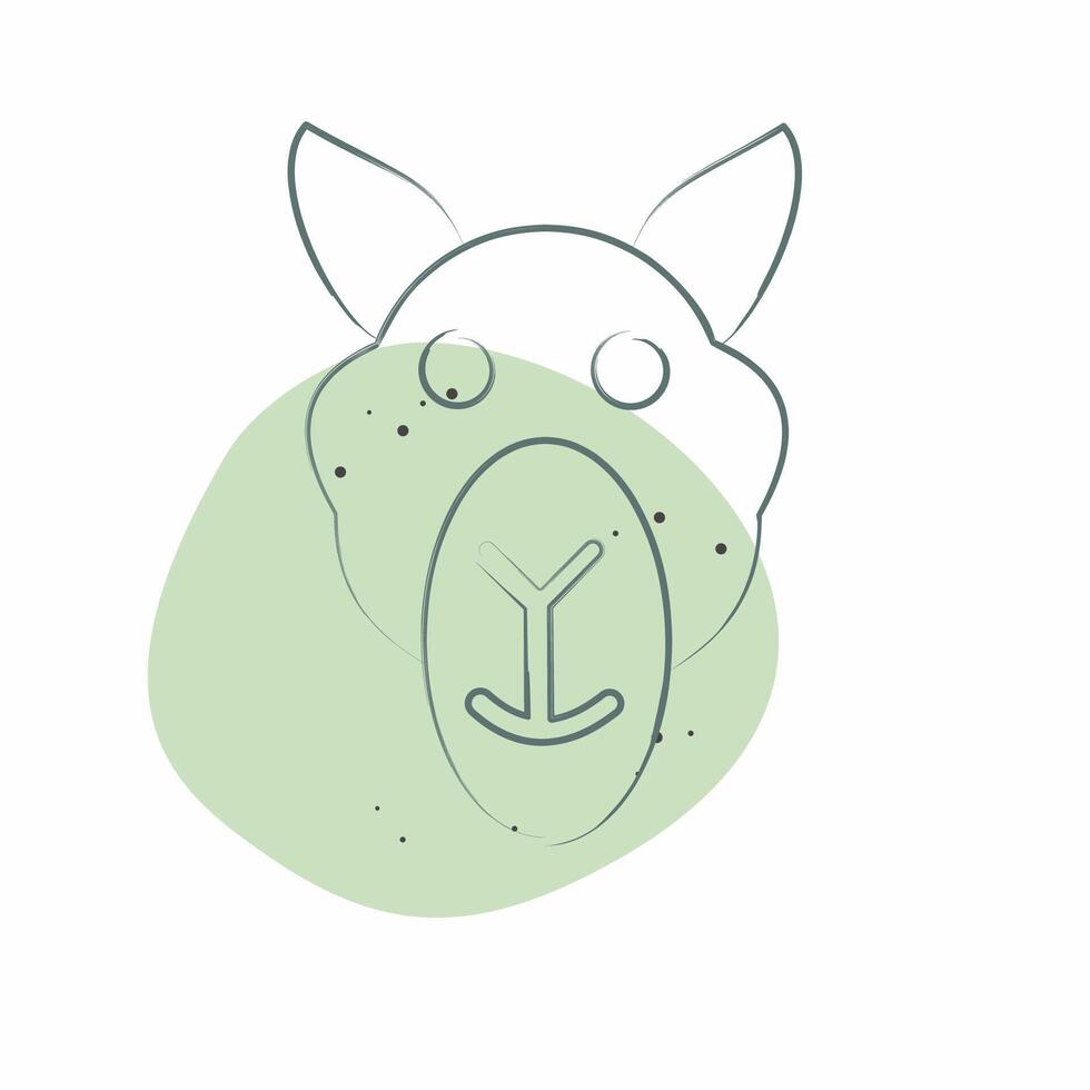 Icon Camel. related to Animals symbol. Color Spot Style. simple design editable vector