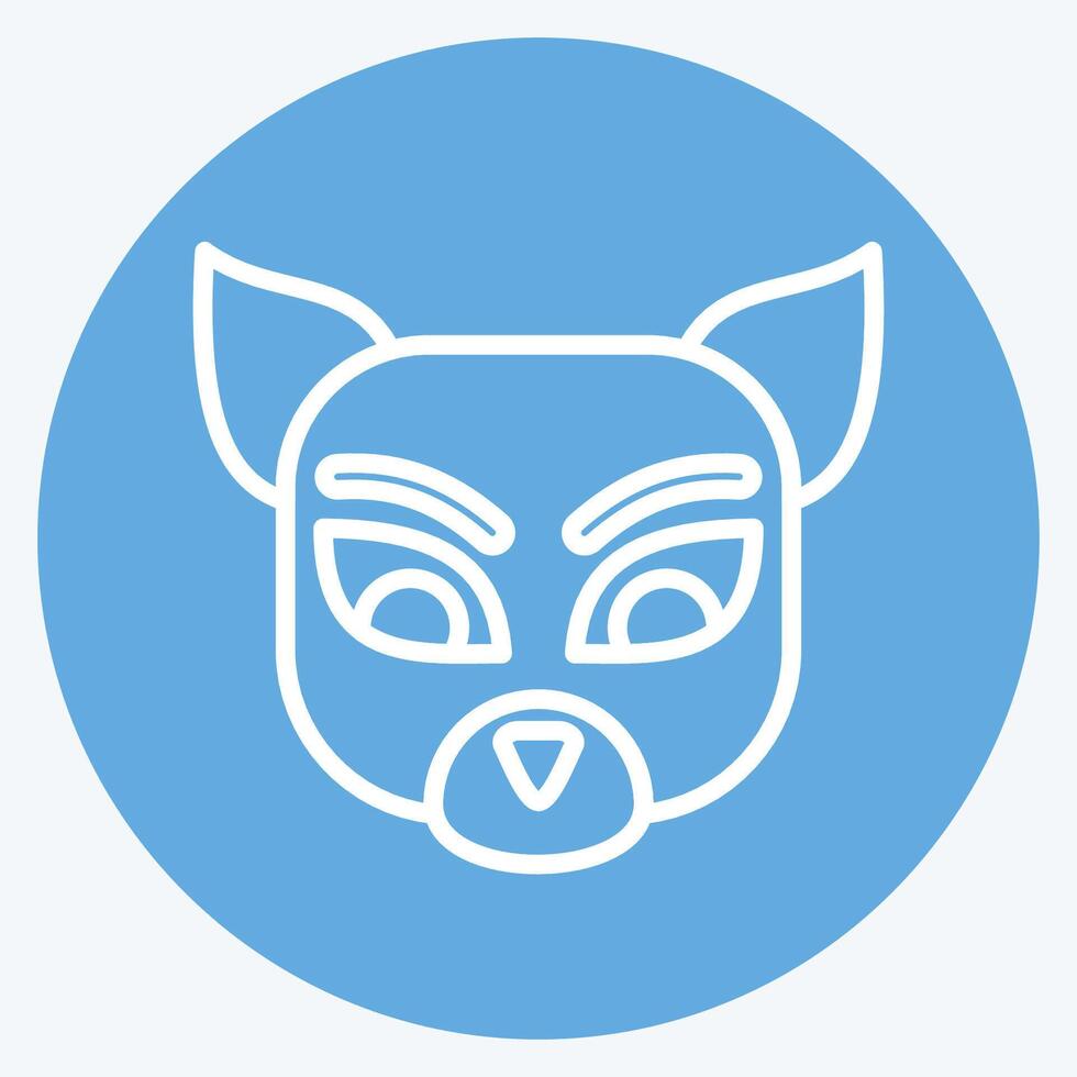 Icon Numbat. related to Animals symbol. blue eyes style. simple design editable vector