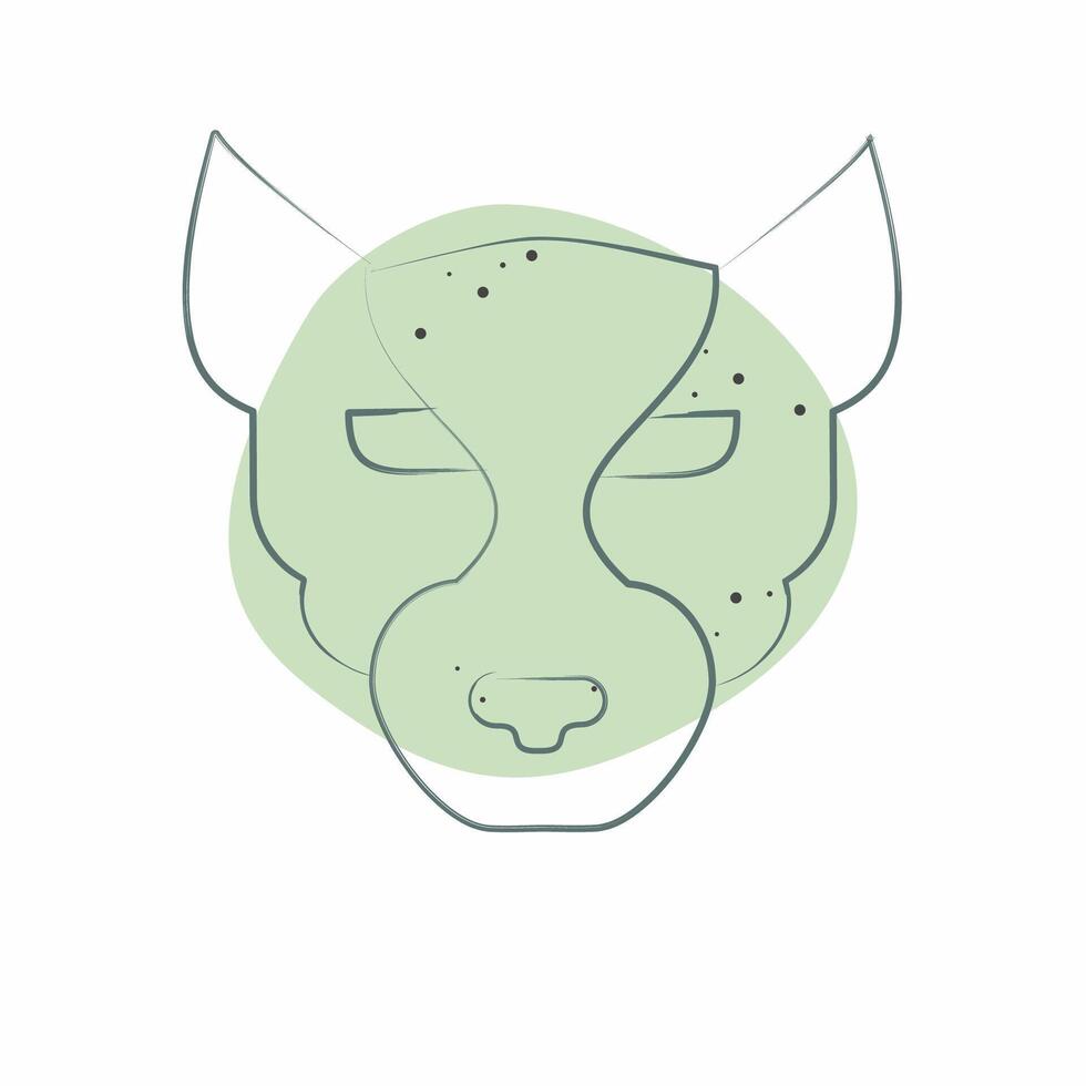 Icon Panther. related to Animals symbol. Color Spot Style. simple design editable vector