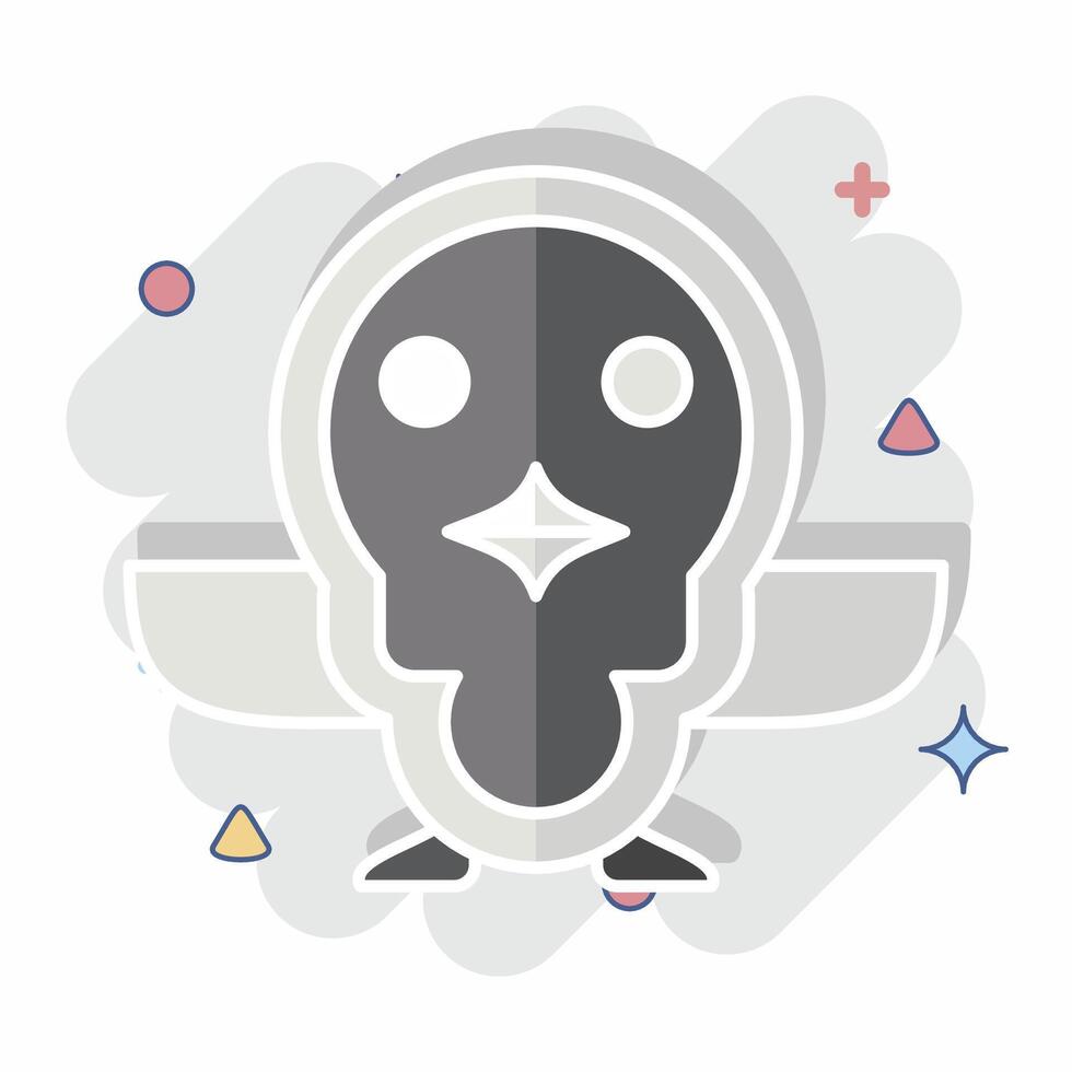 Icon Penguin. related to Animals symbol. comic style. simple design editable vector
