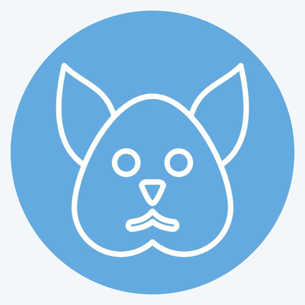Icon Squirrel. related to Animals symbol. blue eyes style. simple design editable vector