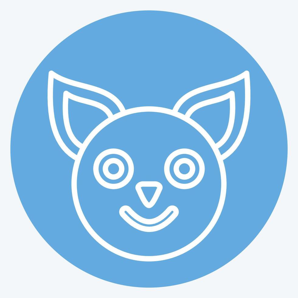 Icon Quoll. related to Animals symbol. blue eyes style. simple design editable vector