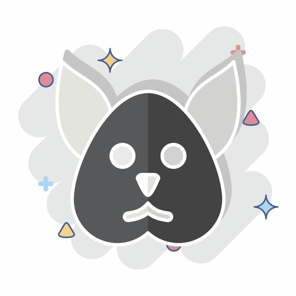 Icon Squirrel. related to Animals symbol. comic style. simple design editable vector