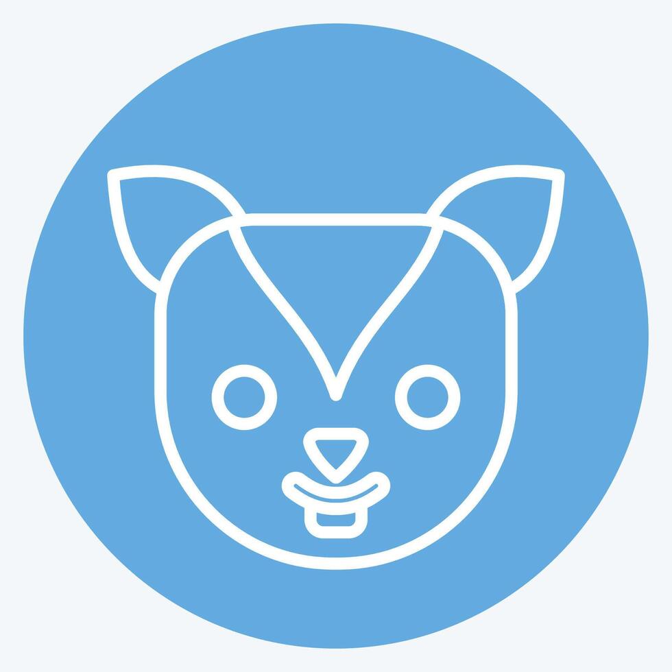 Icon Xerus. related to Animals symbol. blue eyes style. simple design editable vector