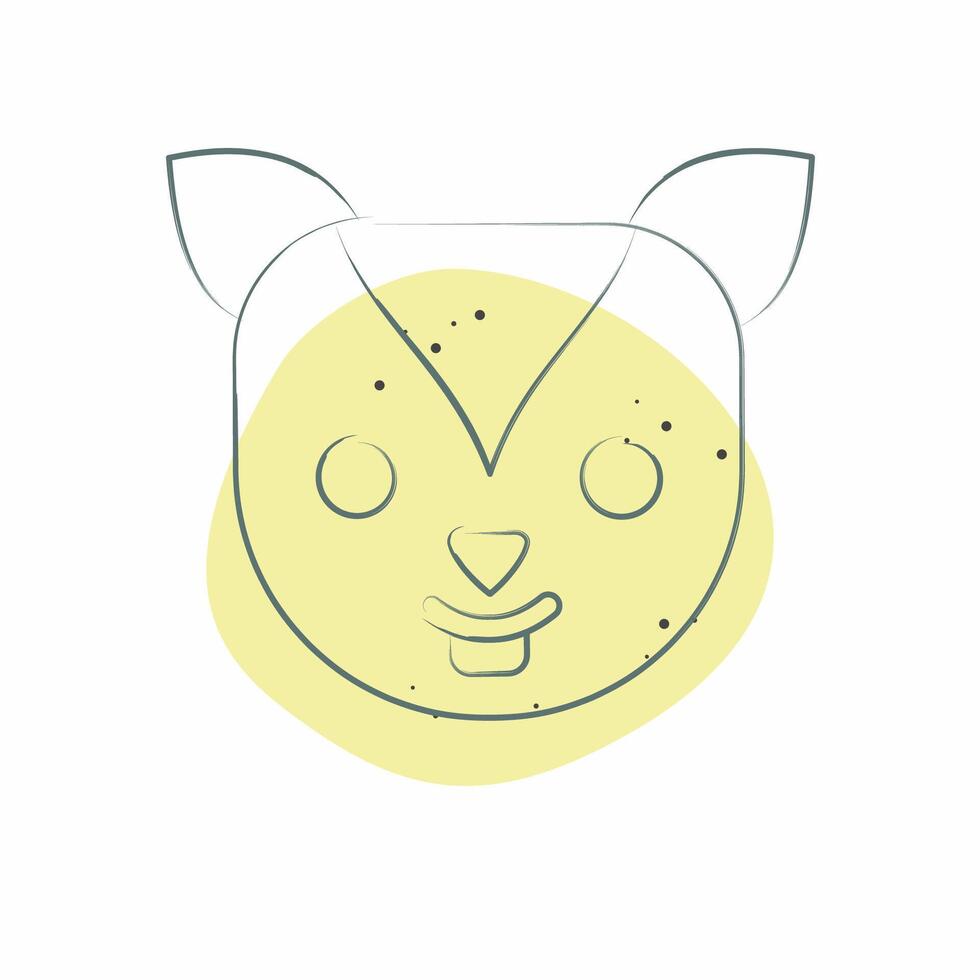 Icon Xerus. related to Animals symbol. Color Spot Style. simple design editable vector