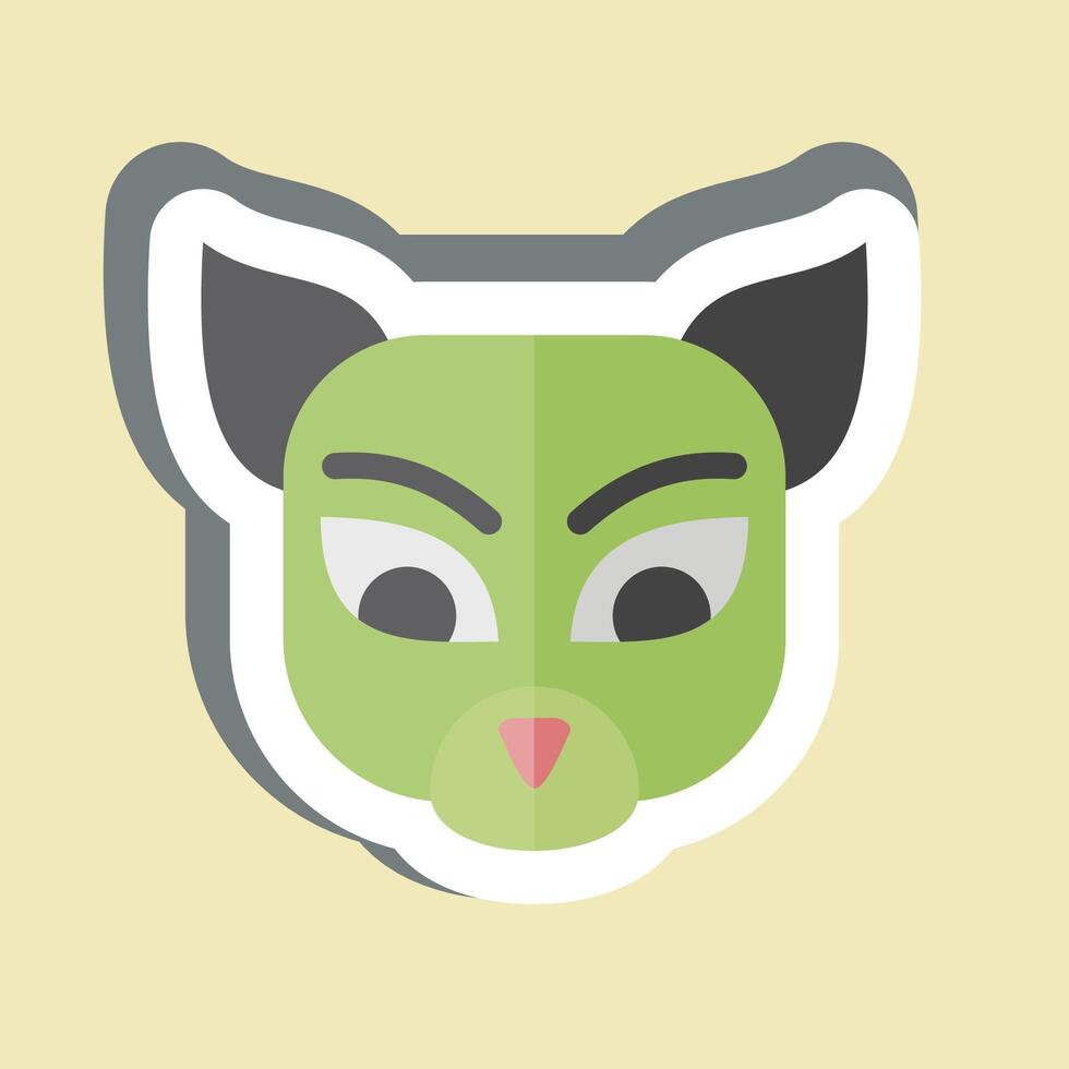 Sticker Numbat. related to Animals symbol. simple design editable vector