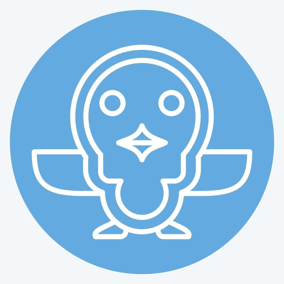 Icon Penguin. related to Animals symbol. blue eyes style. simple design editable vector