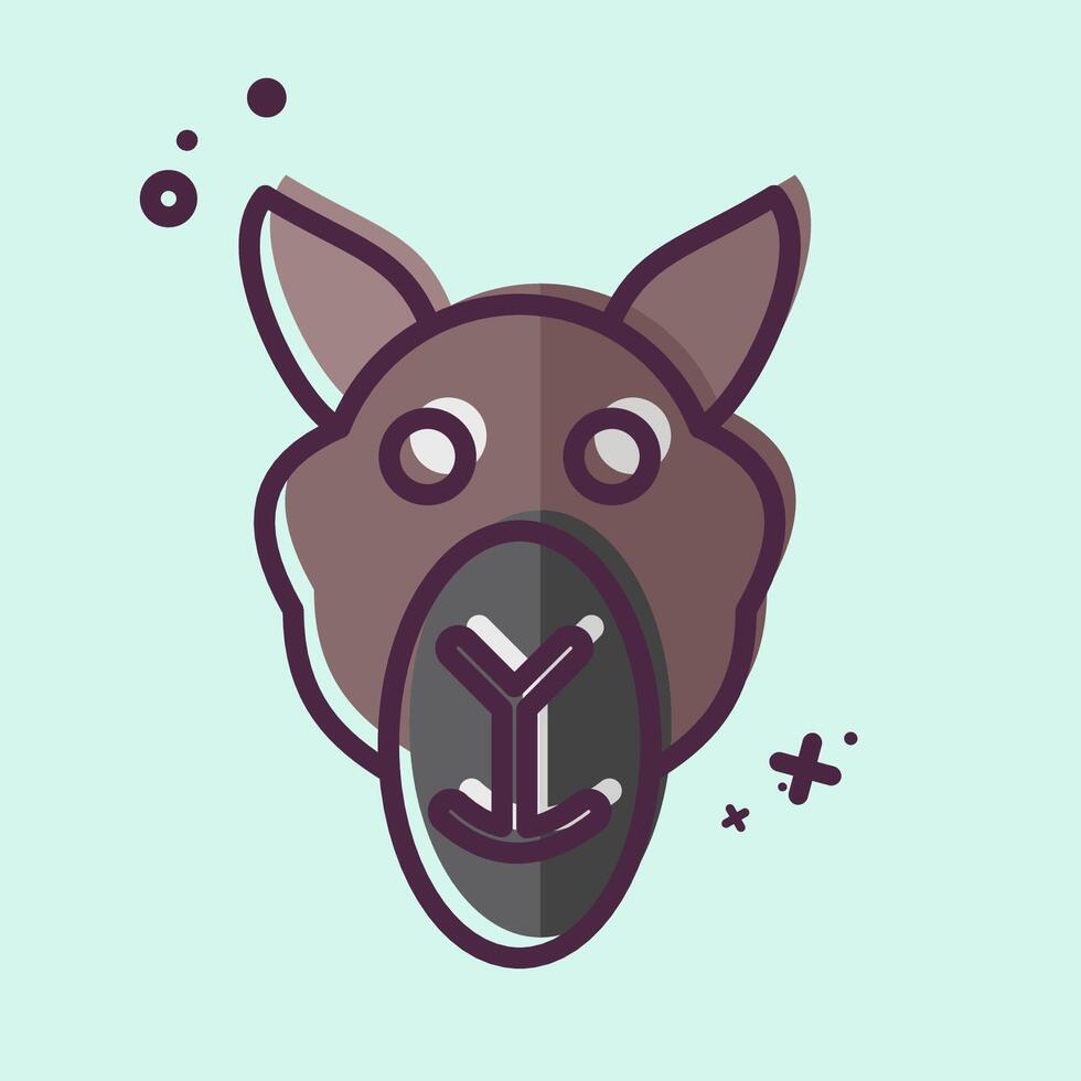 Icon Camel. related to Animals symbol. MBE style. simple design editable vector
