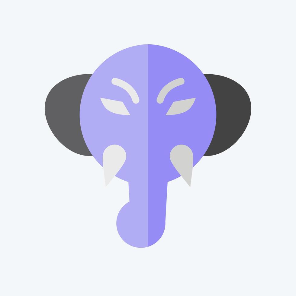 Icon Elephant. related to Animals symbol. flat style. simple design editable vector