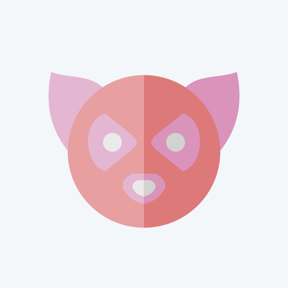 Icon Lemur. related to Animals symbol. flat style. simple design editable vector