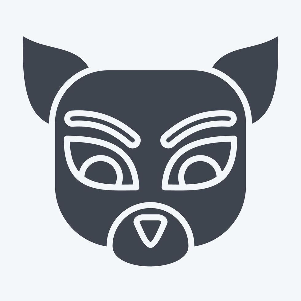 Icon Numbat. related to Animals symbol. glyph style. simple design editable vector
