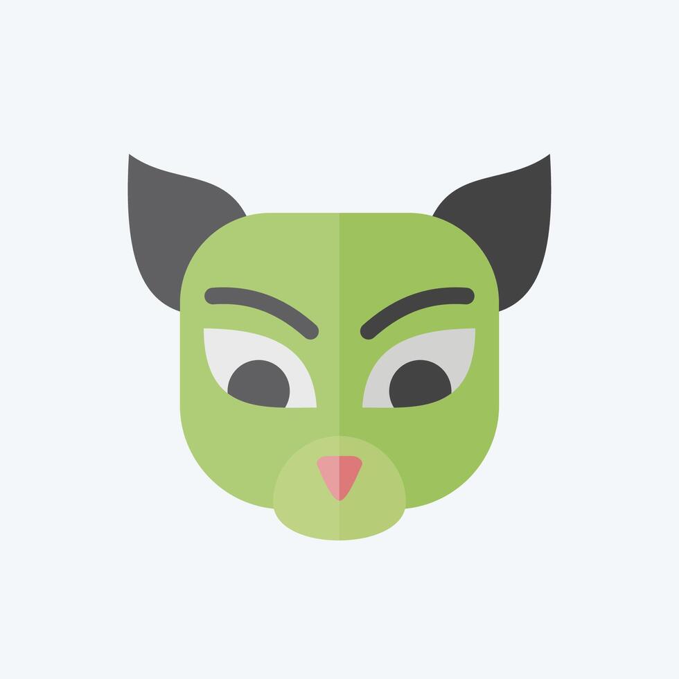 Icon Numbat. related to Animals symbol. flat style. simple design editable vector