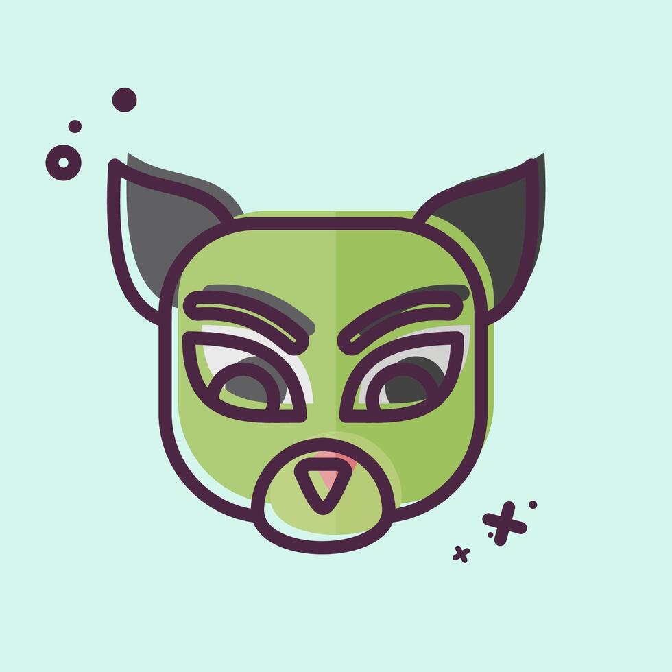 Icon Numbat. related to Animals symbol. MBE style. simple design editable vector