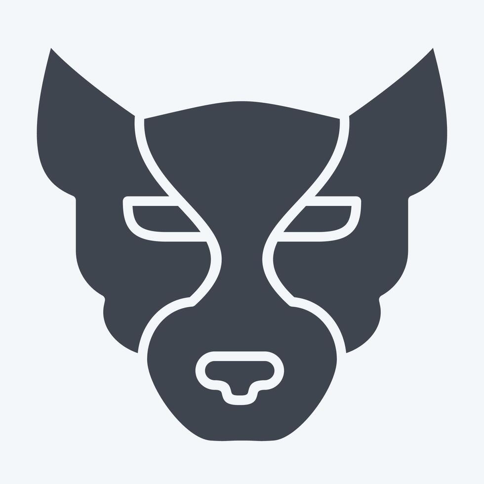 Icon Panther. related to Animals symbol. glyph style. simple design editable vector