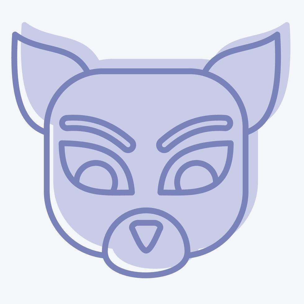Icon Numbat. related to Animals symbol. two tone style. simple design editable vector