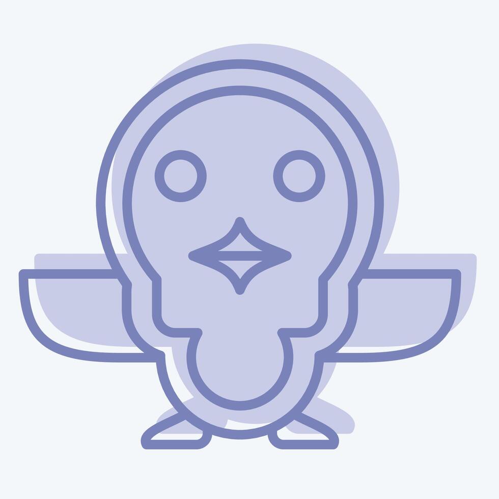 Icon Penguin. related to Animals symbol. two tone style. simple design editable vector