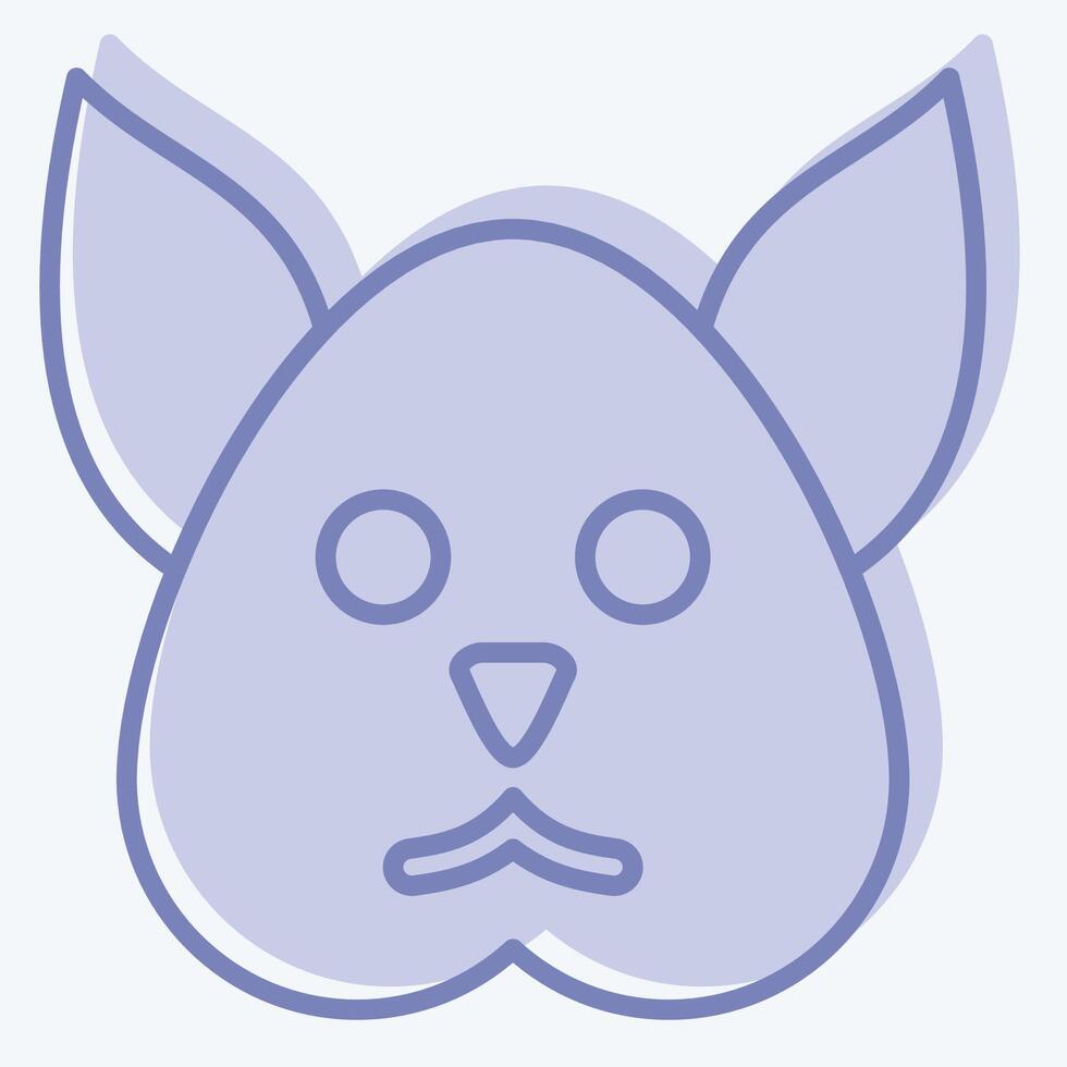 Icon Squirrel. related to Animals symbol. two tone style. simple design editable vector