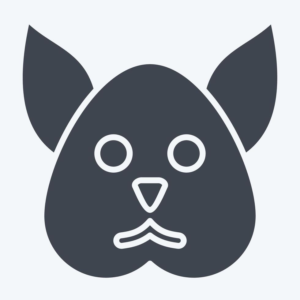 Icon Squirrel. related to Animals symbol. glyph style. simple design editable vector