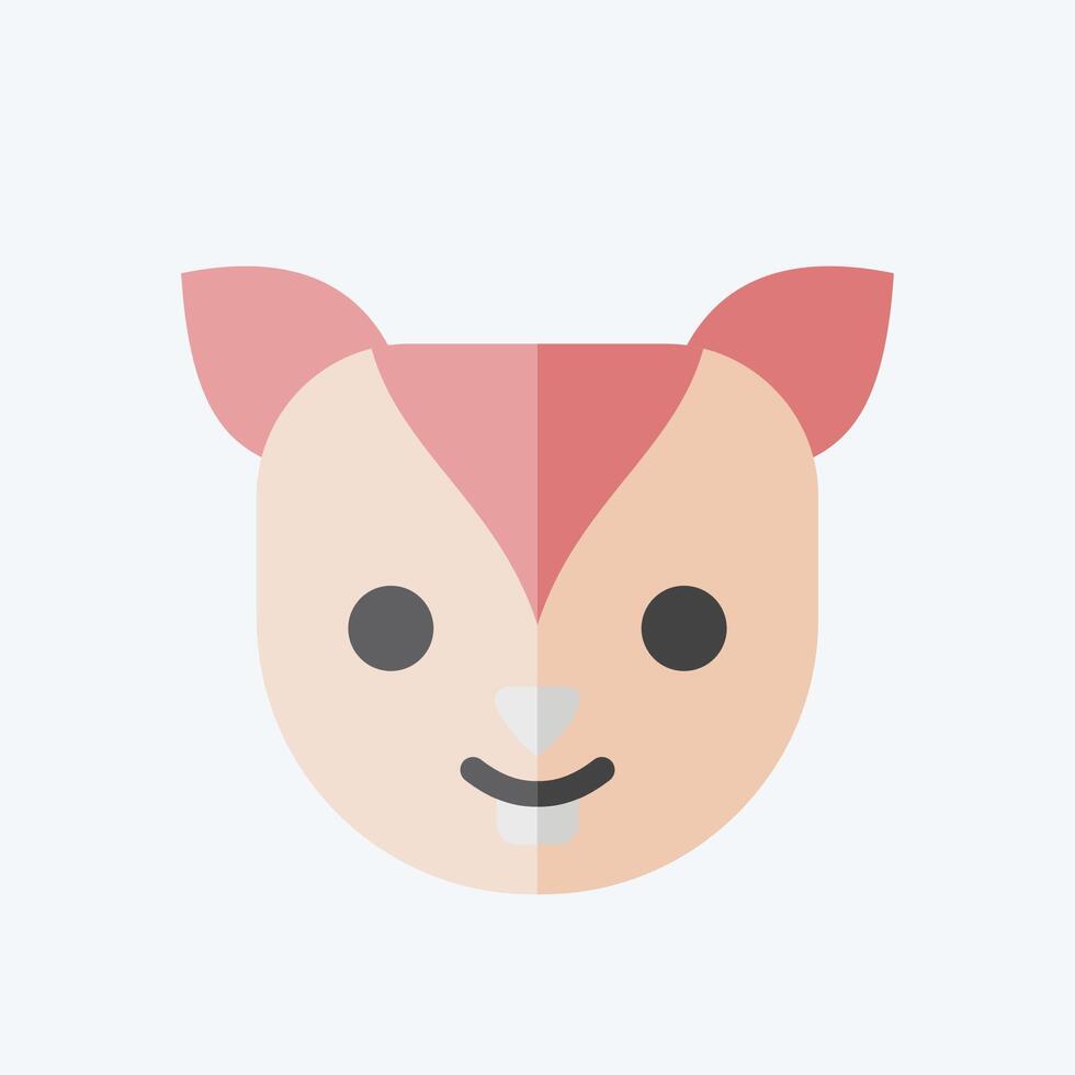 Icon Xerus. related to Animals symbol. flat style. simple design editable vector
