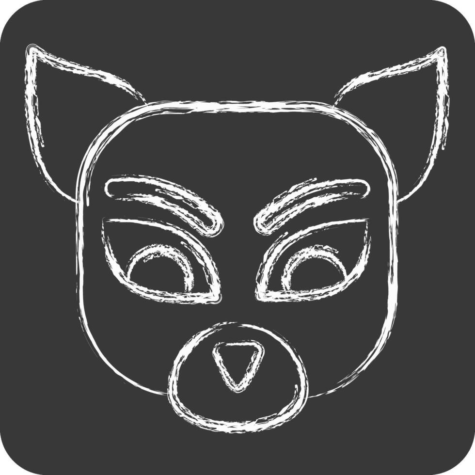 Icon Numbat. related to Animals symbol. chalk Style. simple design editable vector