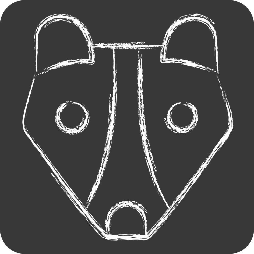 Icon Weasel. related to Animals symbol. chalk Style. simple design editable vector