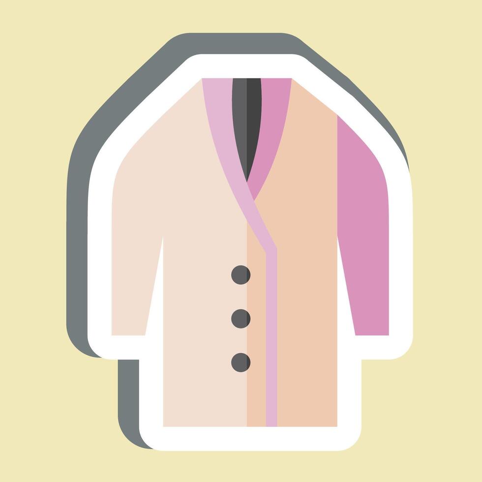 Sticker Long. related to Fashion symbol. simple design editable vector