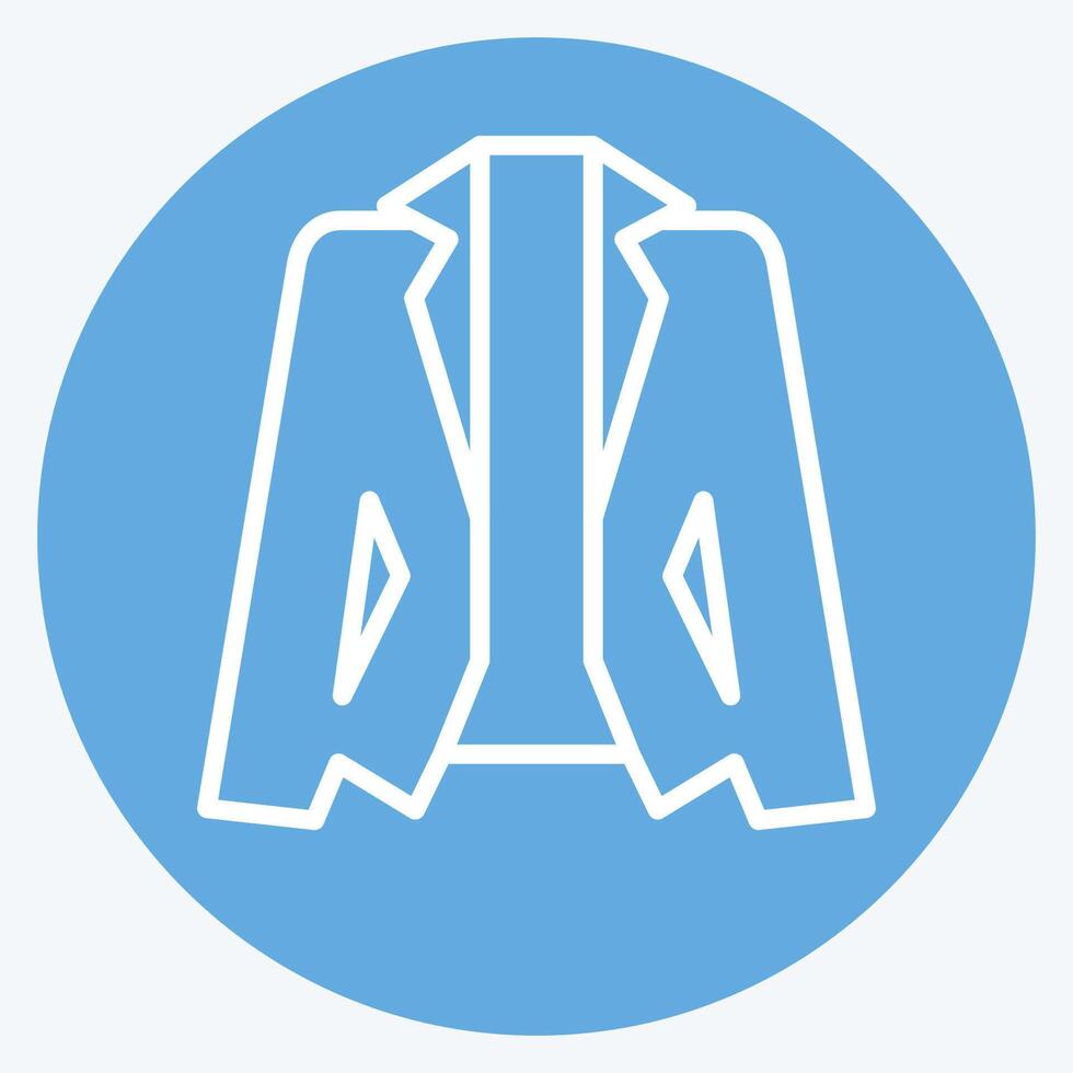 Icon Suit. related to Fashion symbol. blue eyes style. simple design editable vector