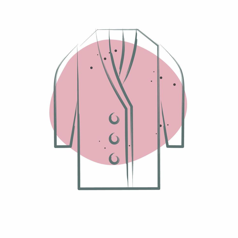 Icon Long. related to Fashion symbol. Color Spot Style. simple design editable vector