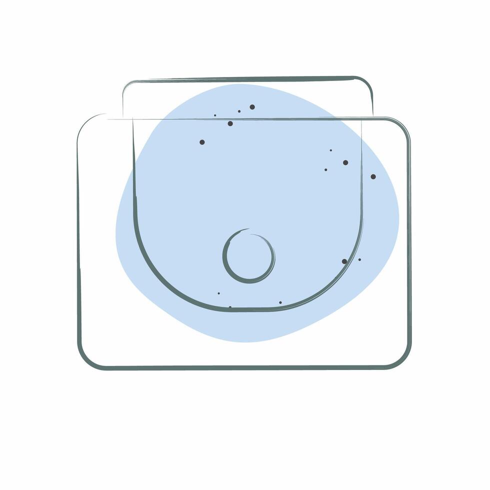 Icon Female Wallet. related to Fashion symbol. Color Spot Style. simple design editable vector
