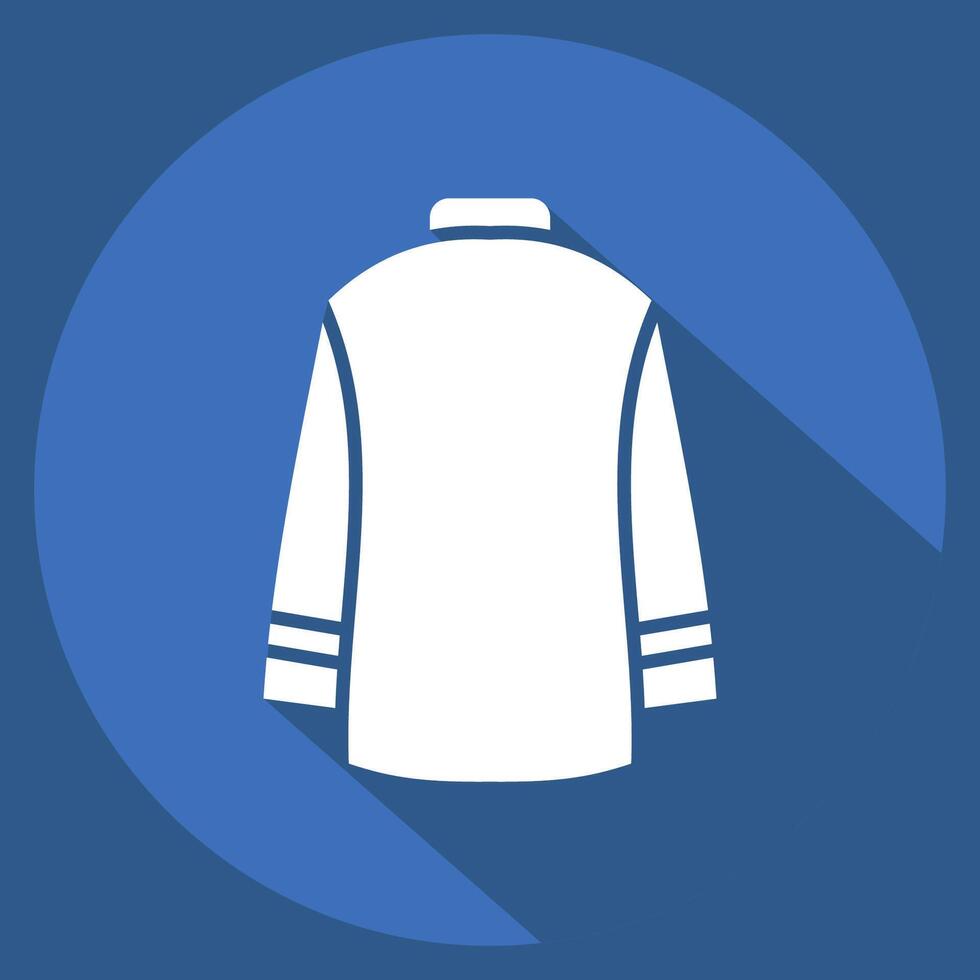 Icon Sweater. related to Fashion symbol. long shadow style. simple design editable vector