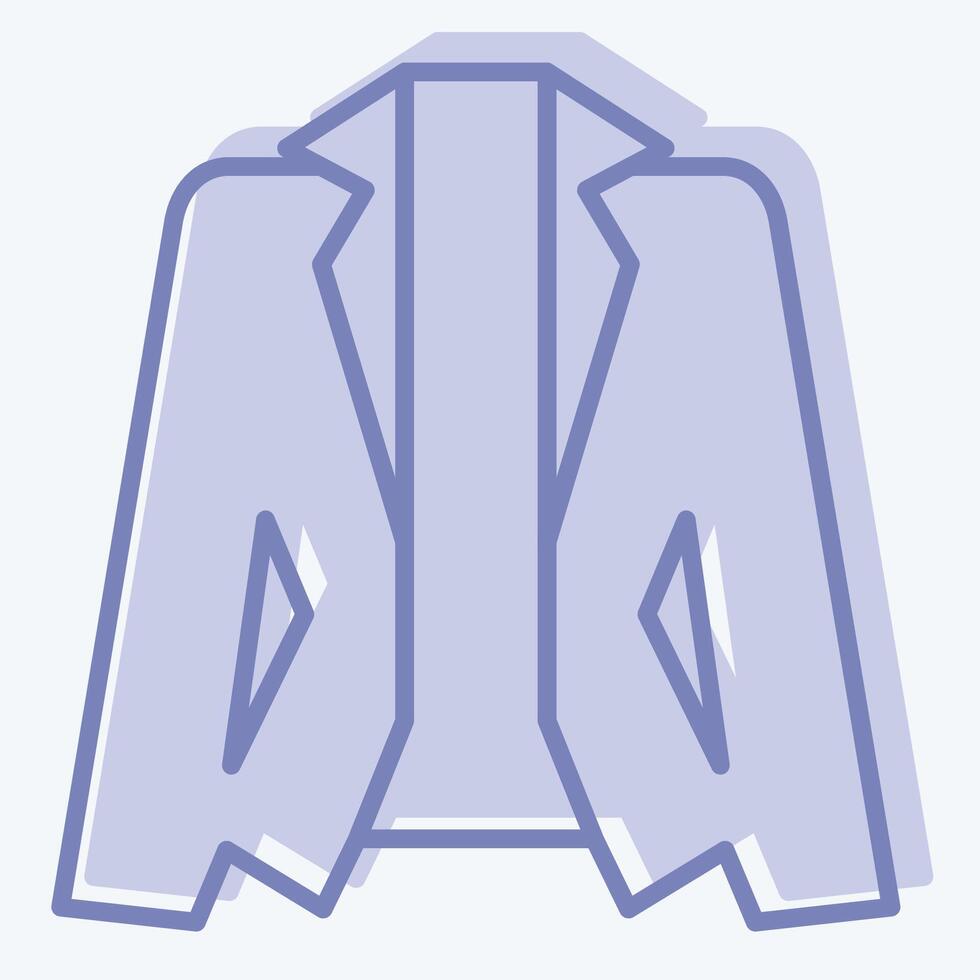 Icon Suit. related to Fashion symbol. two tone style. simple design editable vector