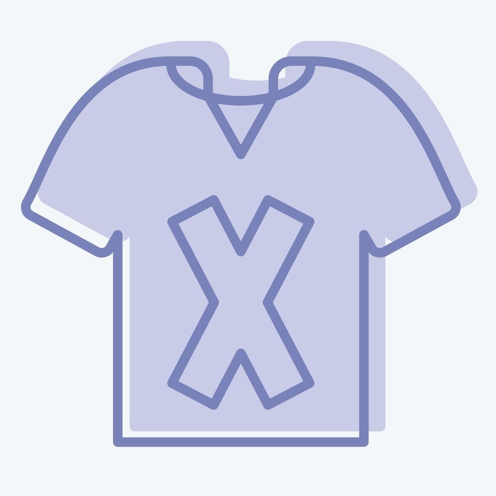 Icon T Shirt. related to Fashion symbol. two tone style. simple design editable vector