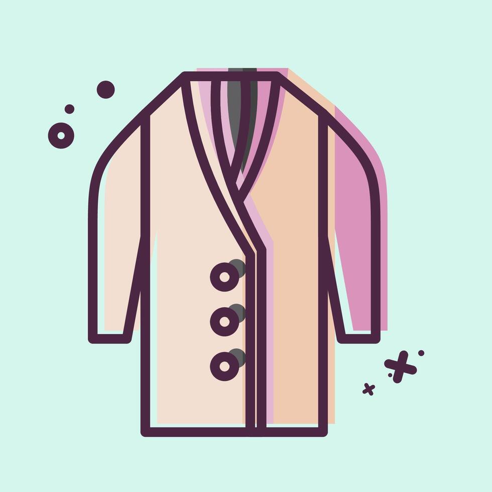 Icon Long. related to Fashion symbol. MBE style. simple design editable vector